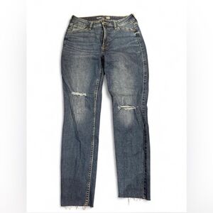 Old Navy Blue Distressed Skinny Jeans